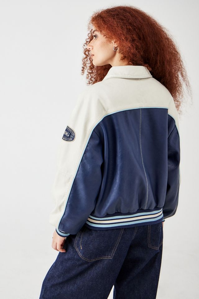 BDG Siren Faux Leather Varsity Jacket #4
