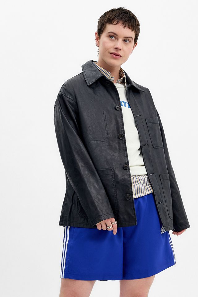 BDG Faux Leather Chore Jacket #5
