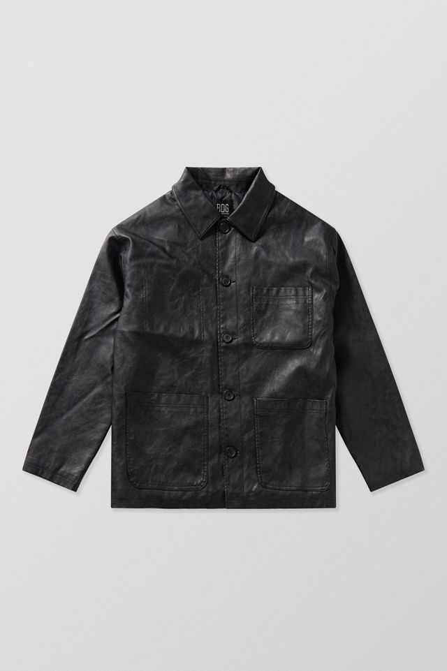 BDG Faux Leather Chore Jacket #7