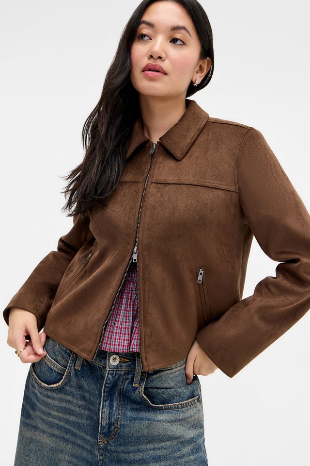 Veste en suédine zippée BDG #13