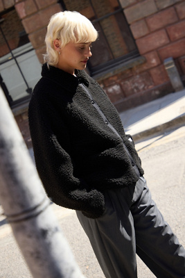 Reversible Fleece Jacket - XS at Urban Outfitters - BDG - Modalova