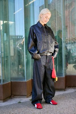 ジャケット・アウター archive DKNY leather car coat y2k archive DKNY leather car coat y2k