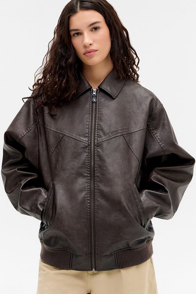Veste bomber en similicuir Fran BDG #1