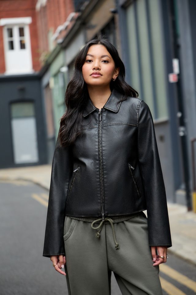 Chaqueta de Cuero Sintético Sadie BDG #2