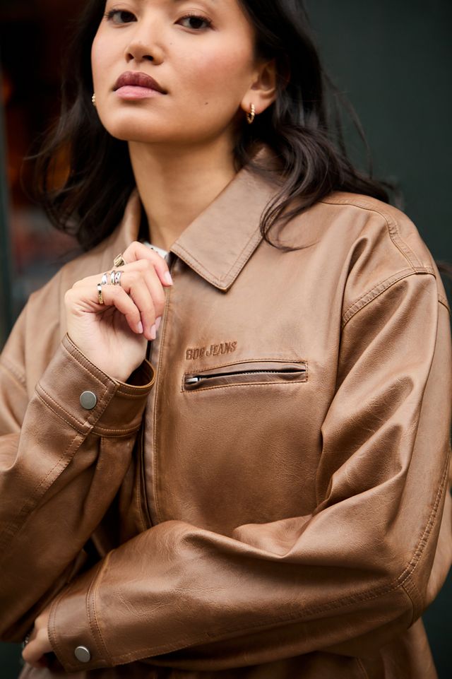 BDG Luca Shrunken Faux Leather Jacket #2