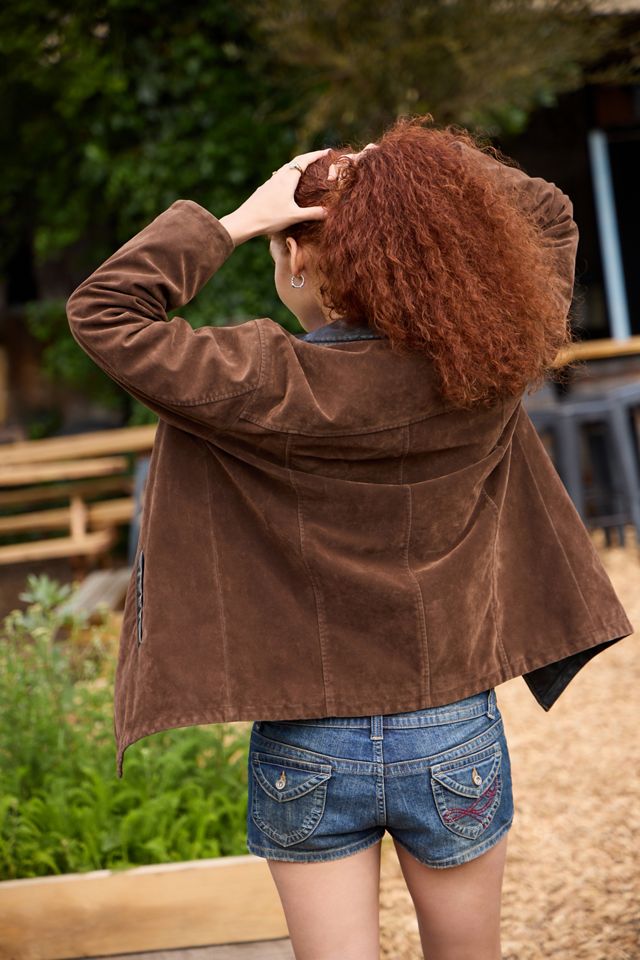 Veste mi-longue en suédine BDG #3