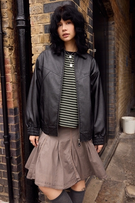 Veste bomber en similicuir Frankie en taille: TTP - BDG - Modalova