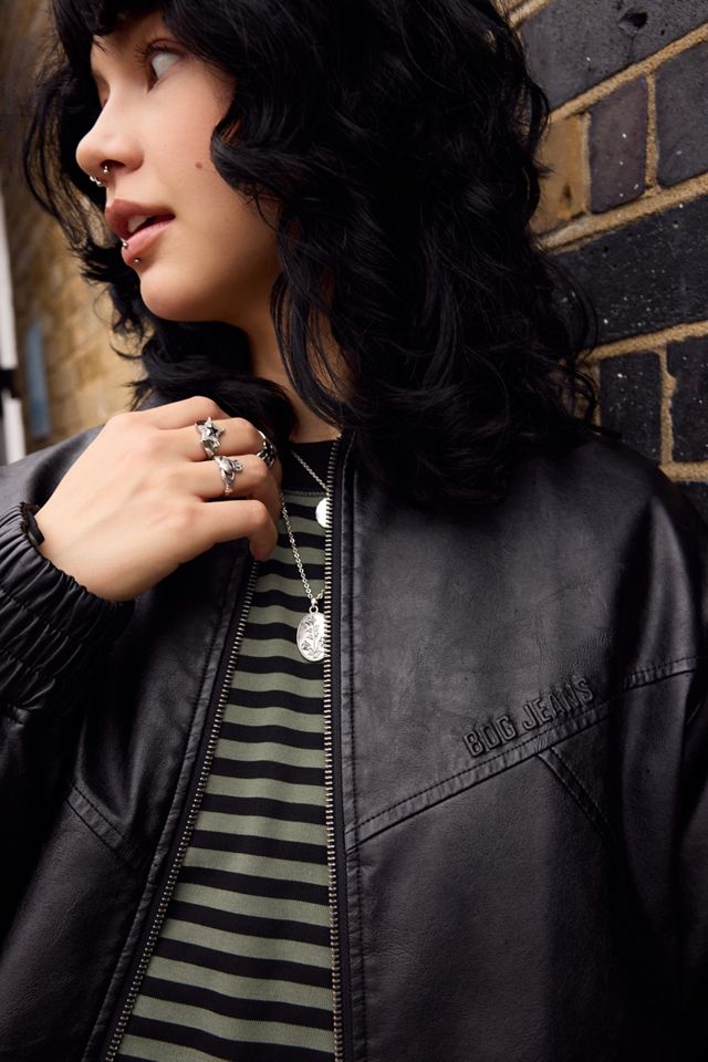 BDG Giacca Bomber Frankie in Finta Pelle #1