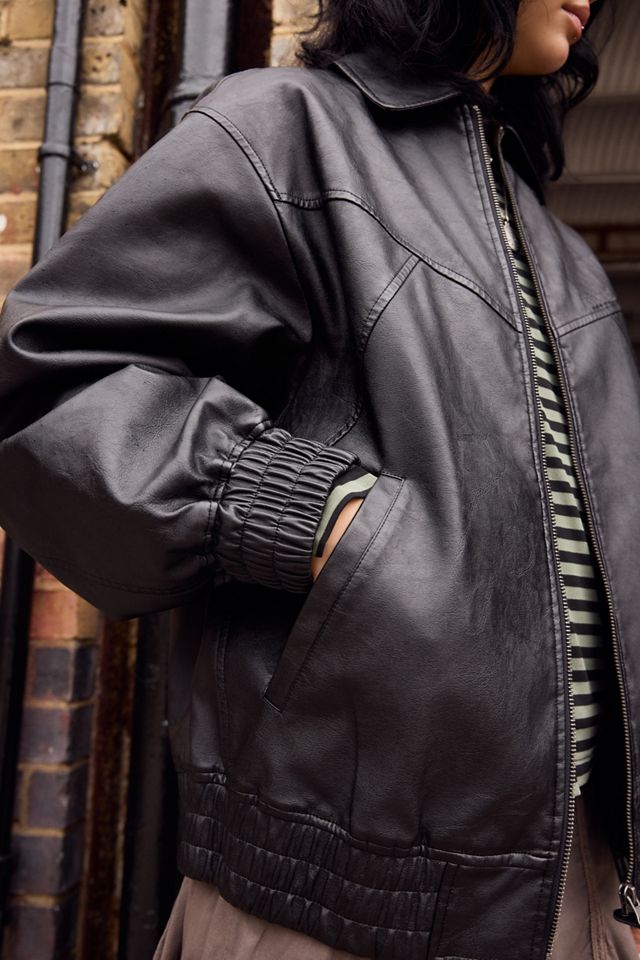 BDG Giacca Bomber Frankie in Finta Pelle #3