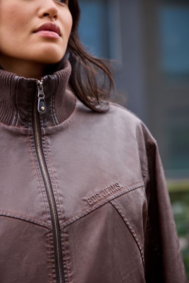 BDG Giacca Bomber Imbottita in Finta Pelle Frances #1