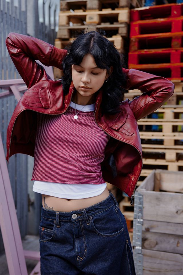 Veste en simili cuir Romy BDG #4