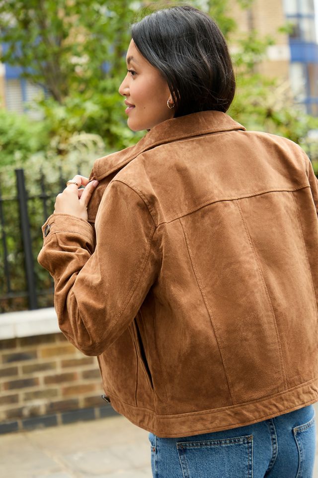 UO Peter Veloursleder Jacke mit Knöpfen #6