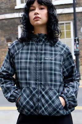 iets frans... Check Water Resistant Shell Jacket