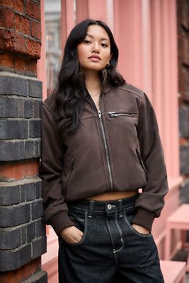 BDG Rueben Kunstwildleder Bomberjacke