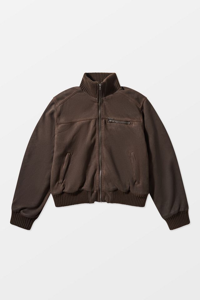 BDG Rueben Faux Suede Bomber Jacket #9