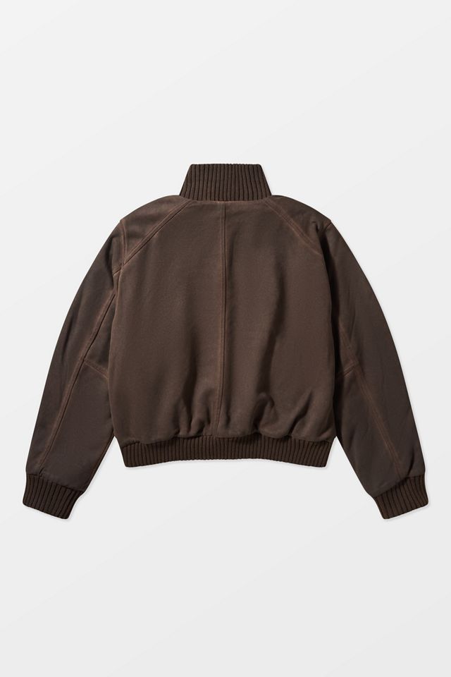 BDG Rueben Faux Suede Bomber Jacket #10