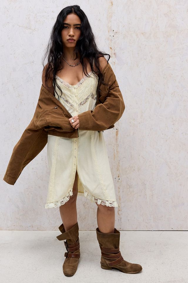 BDG Conrad Faux Suede Bomber Jacket #1