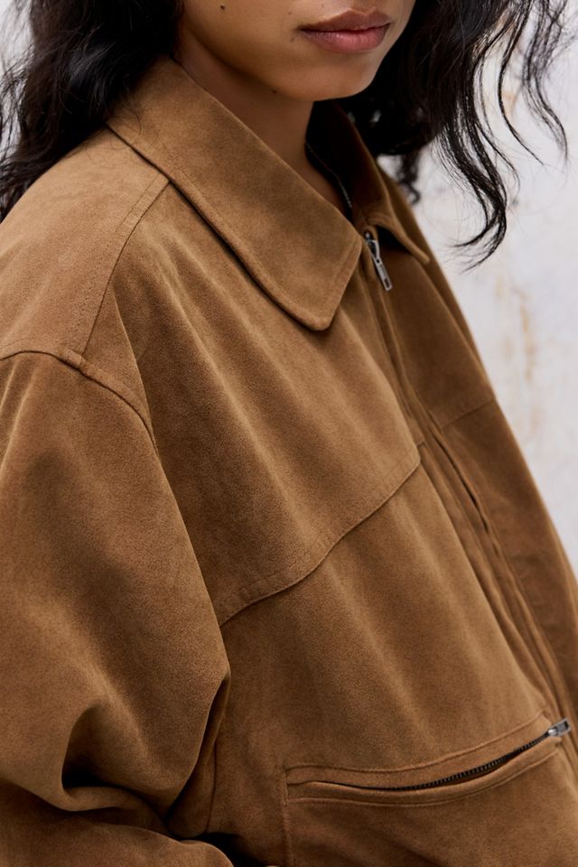 BDG Conrad Faux Suede Bomber Jacket #2
