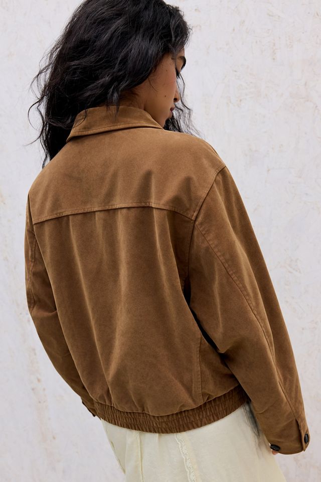BDG Conrad Faux Suede Bomber Jacket #3