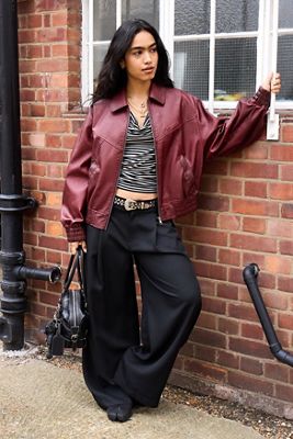 Blouson aviateur en similicuir Fern BDG