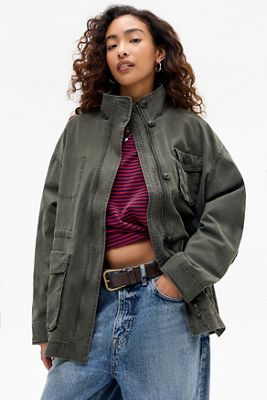 Jaded London Leopard Print Chuck Cardigan | Urban Outfitters UK