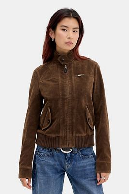 Chaqueta BDG Roxy de Gamuza Sintética Marrón