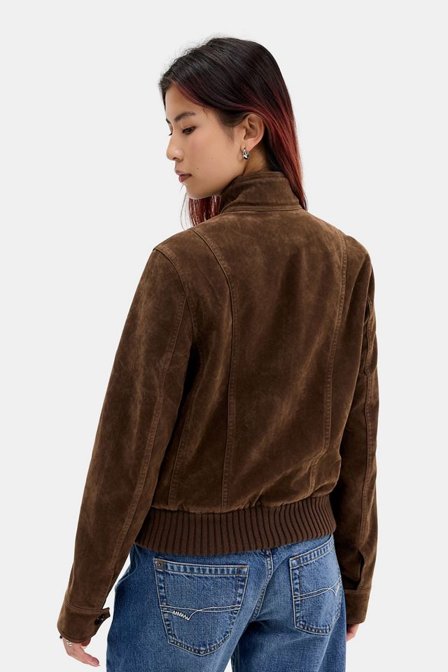 Veste BDG Roxy en faux daim brun #3