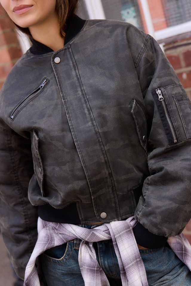 BDG Camo Wachs Bomberjacke #3