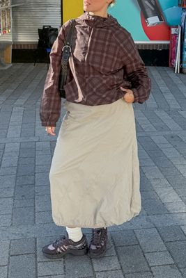 iets frans... Veste coupe-vent à carreaux Carter résistante à l'eau