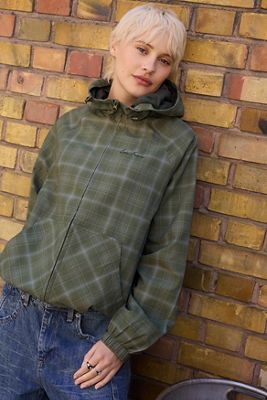 iets frans... Carter Check Water Resistant Windbreaker Jacket