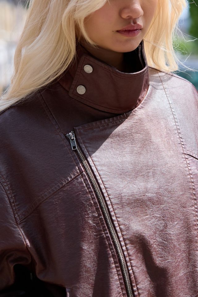 Chaqueta Bomber de Cuero Sintético Fred BDG #2