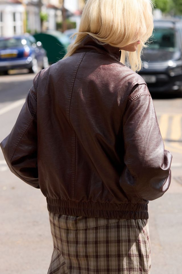 Chaqueta Bomber de Cuero Sintético Fred BDG #3