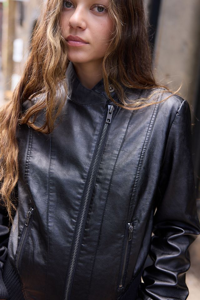 BDG Murphy Asymmetrische Kunstlederjacke #1