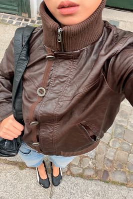 Veste en simili cuir Rocco BDG