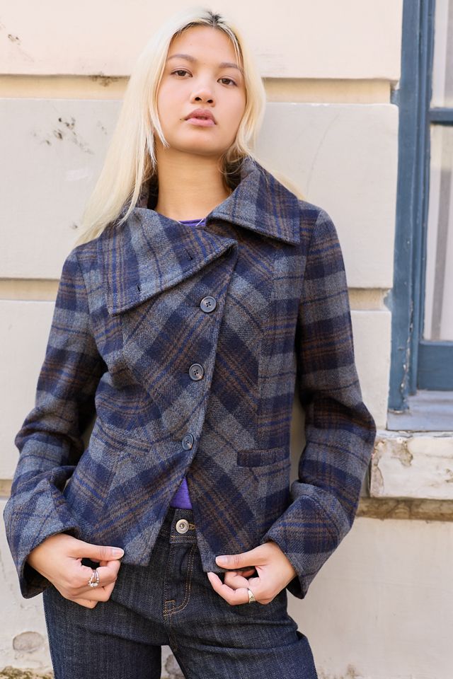 Veste en laine asymétrique UO Etna #2