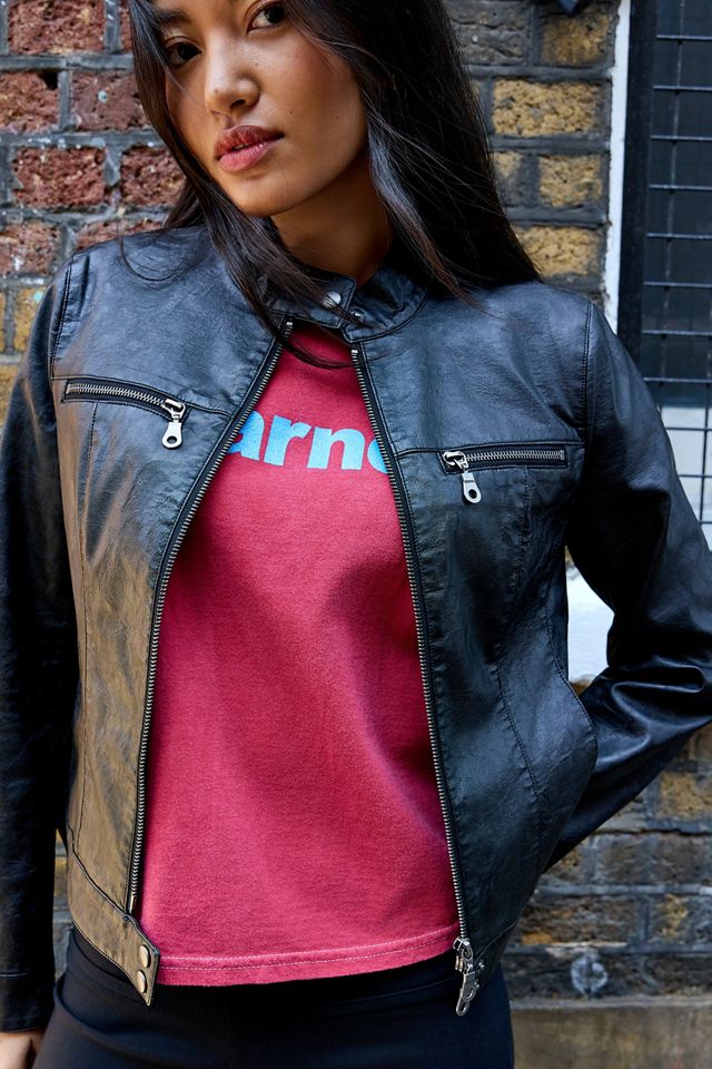 Veste moto en simili cuir Alexis Silence + Noise #1