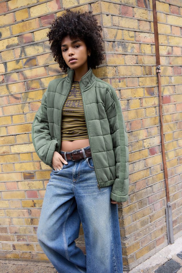 BDG Travis Quilted Bomber Jacket #1