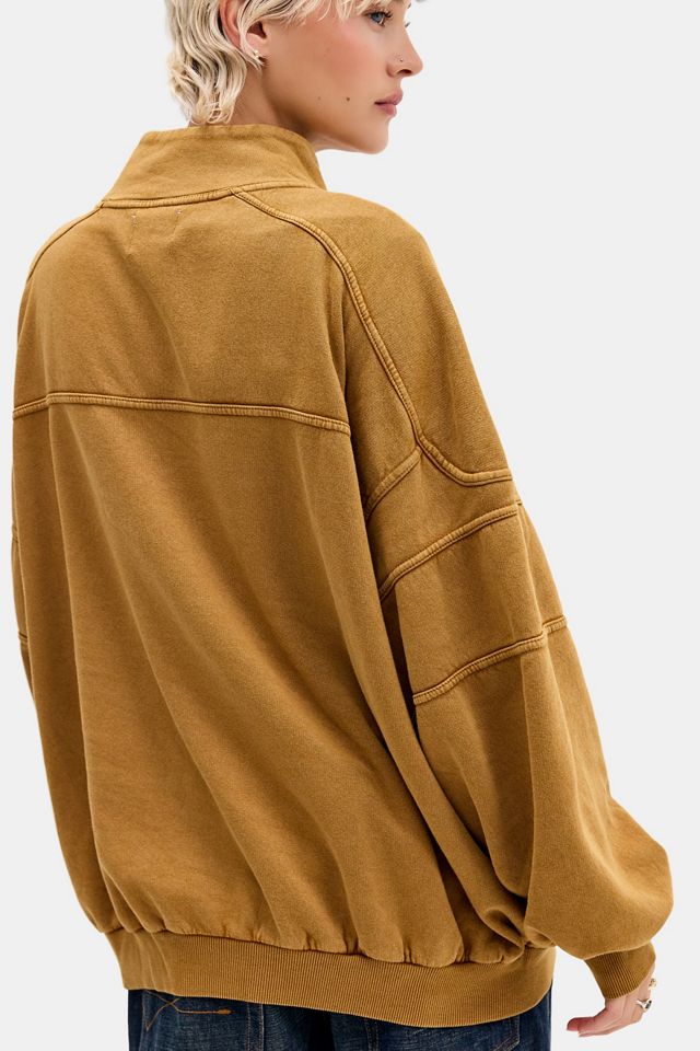 BDG Legacy Quarter Zip Panelled Fleece #3