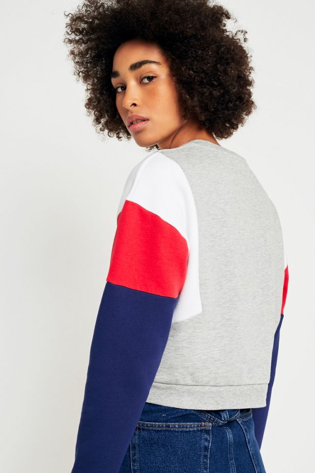 Urban Outfitters Colourblock Sleeve Cropped Sweatshirt #3