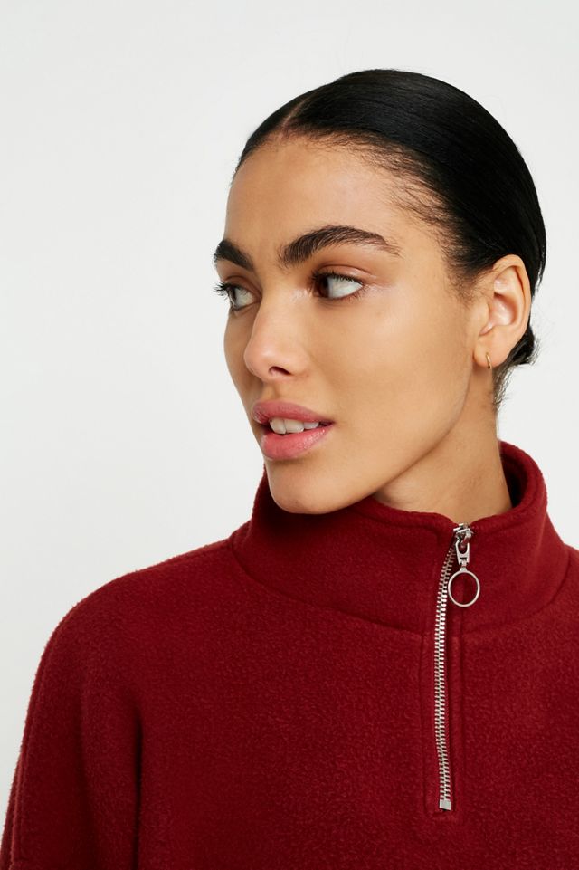 Light Before Dark Fleece Funnel Neck Track Top #5