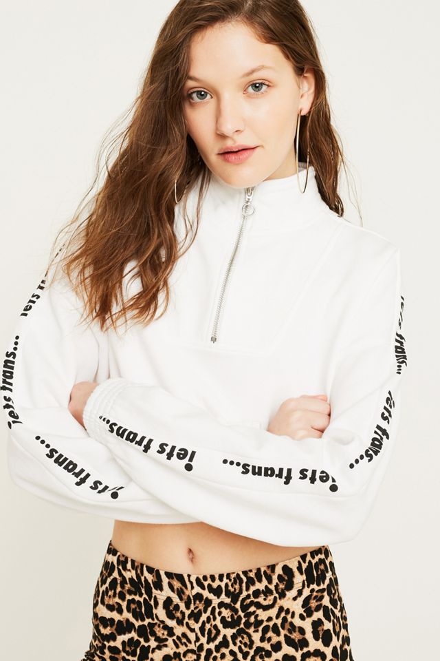 iets frans…White Logo Taped Sleeve Track Top #3