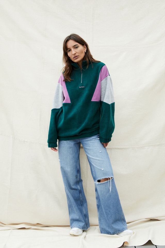 iets frans... Green Panelled Track Top #1