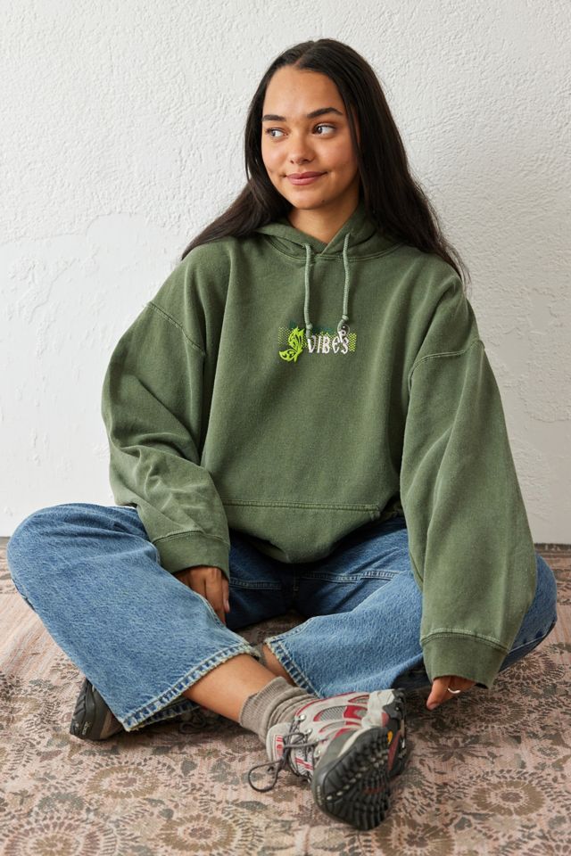 Urban outfitters green on sale hoodie