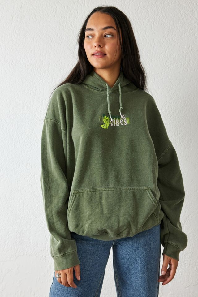 Unisex sueded fleece hoodie - Good Vibes, Positive Vibes deals