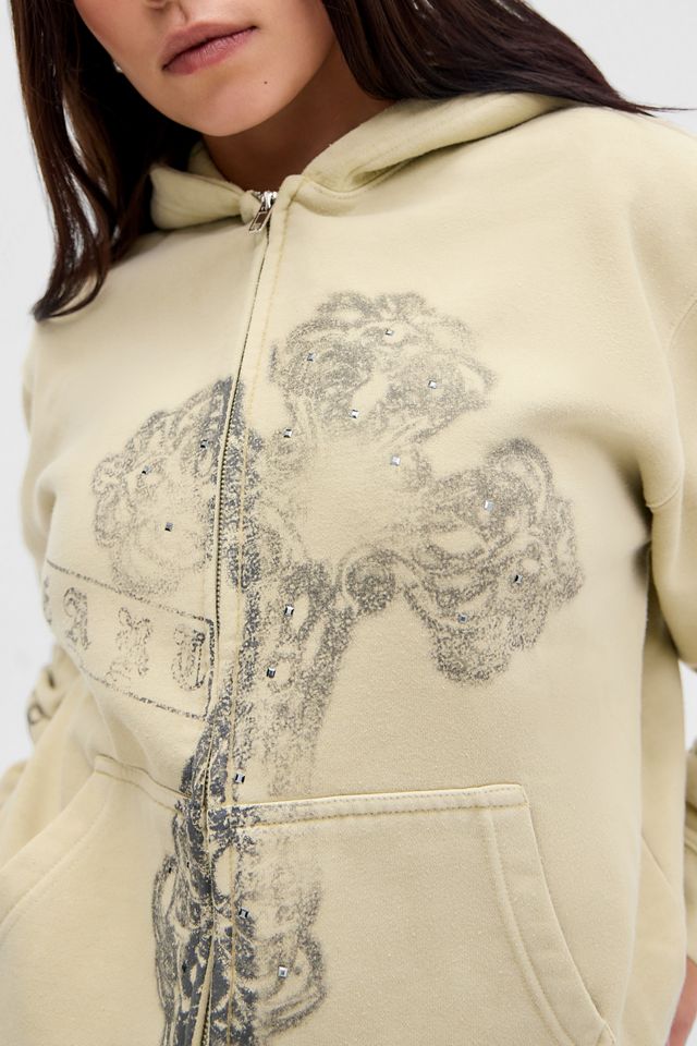 Sudadera con Capucha y Cierre Cruzado Grunge Silence + Noise #1