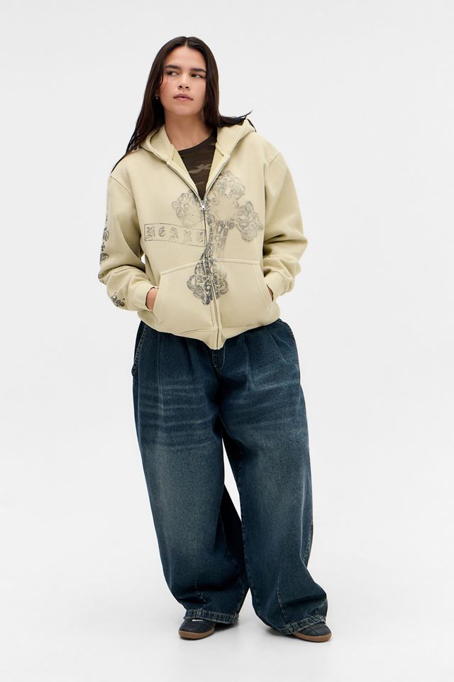 Sudadera con Capucha y Cierre Cruzado Grunge Silence + Noise #2