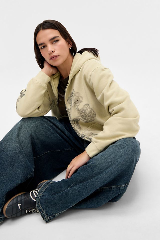 Sudadera con Capucha y Cierre Cruzado Grunge Silence + Noise #4