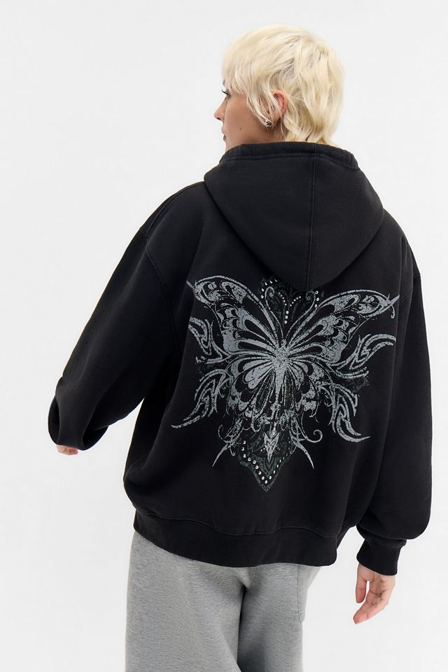 UO Butterfly Zip-Through Hoodie #1