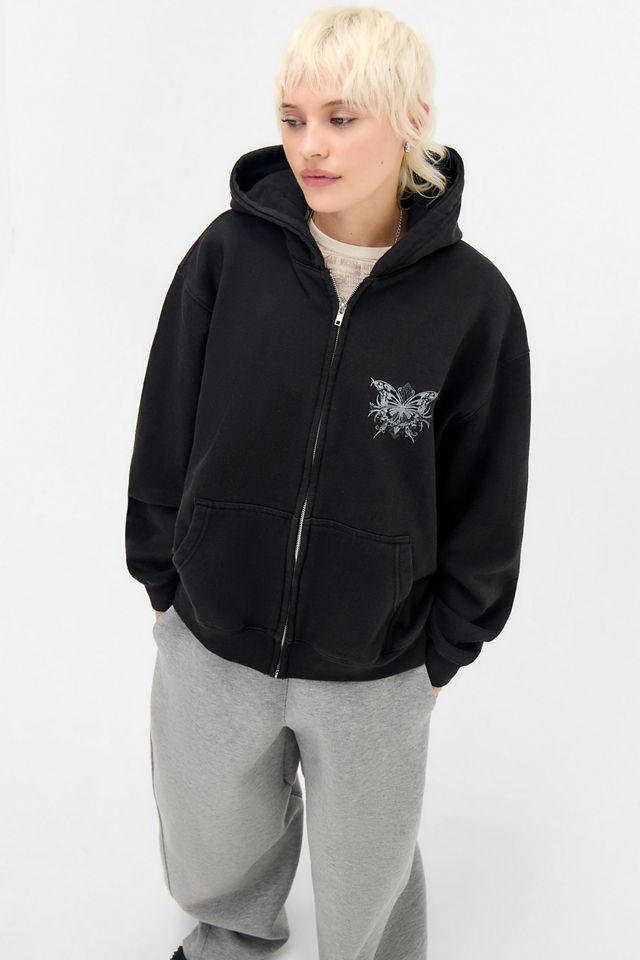 UO Butterfly Zip-Through Hoodie #3