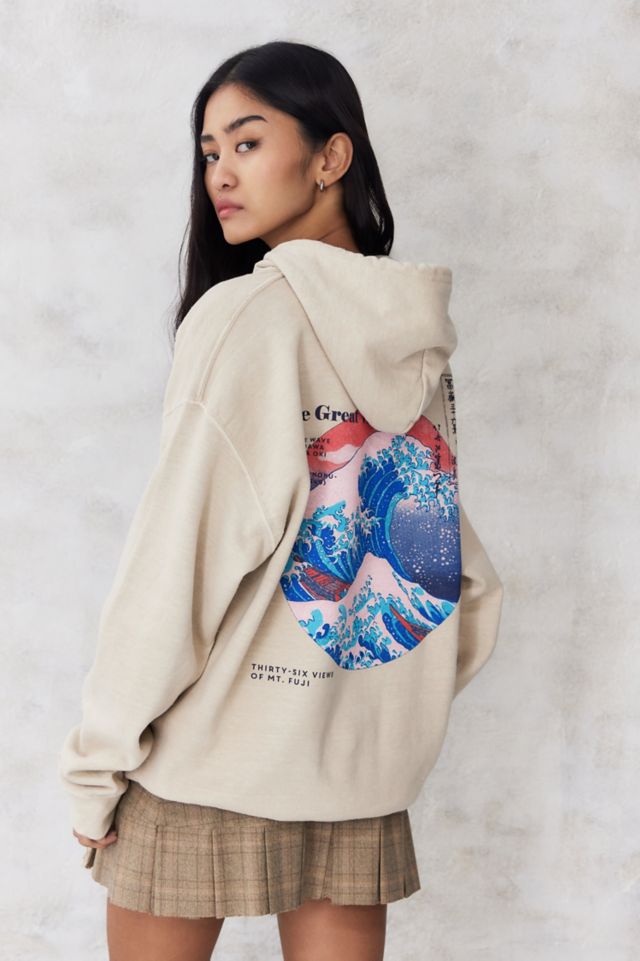 Hokusai shop wave hoodie